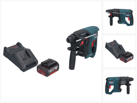 Bosch GBH 18V-21 Professional 18 V 2,0 J SDS plus Brushless trapano a percussione a batteria + 1x batteria 4,0 Ah + kit di ricarica