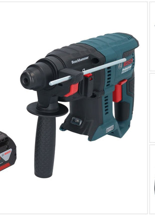 Bosch GBH 18V-21 Professional Akku Bohrhammer 18 V 2,0 J SDS plus Brushless + 1x Akku 5,0 Ah - ohne Ladegerät