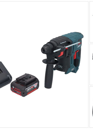 Bosch GBH 18V-21 Professional Akku Bohrhammer 18 V 2,0 J SDS plus Brushless + 1x Akku 5,0 Ah + Ladegerät