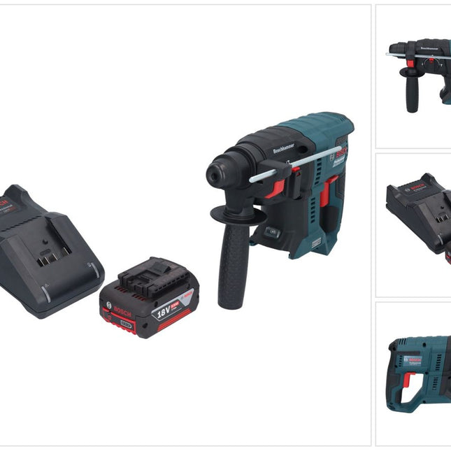 Bosch GBH 18V-21 Professional Akku Bohrhammer 18 V 2,0 J SDS plus Brushless + 1x Akku 5,0 Ah + Ladegerät