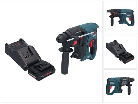 Bosch GBH 18V-21 Professional Akku Bohrhammer 18 V 2,0 J SDS plus Brushless + 1x ProCORE Akku 4,0 Ah + Ladegerät