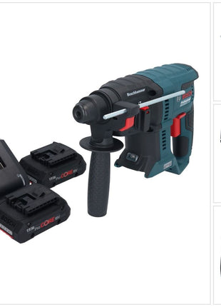 Bosch GBH 18V-21 Professional Akku Bohrhammer 18 V 2,0 J SDS plus Brushless + 2x ProCORE Akku 4,0 Ah + Ladegerät