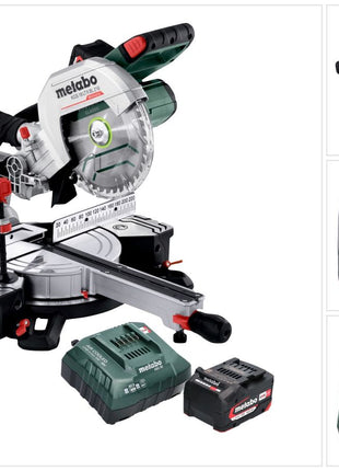 Metabo KGS 18 LTX BL 216 scie à tronçonner sur batterie 18 V 216 mm sans balais (614216920) + 1x batterie 4,0 Ah + chargeur