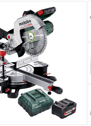 Metabo KGS 18 LTX BL 254 scie à tronçonner sur batterie 18 V 254 mm sans balais (614254920) + 1x batterie 4,0 Ah + chargeur