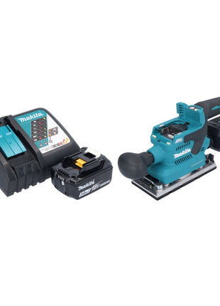 Makita DBO 382 RF1 Akku Schwingschleifer 18 V 93 x 185 mm Brushless + 1x Akku 3,0 Ah + Ladegerät