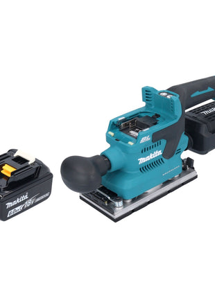 Makita DBO 382 G1 Akku Schwingschleifer 18 V 93 x 185 mm Brushless + 1x Akku 6,0 Ah - ohne Ladegerät