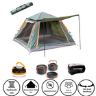 Toolbrothers Outdoor Camping-Set Zelt für 2-4 Personen Hydraulikzelt  Pop-Up zelt + Campingausrüstung 13-tlg