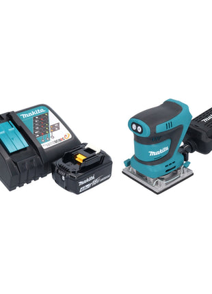 Makita DBO 484 RM1 ponceuse orbitale sur batterie 18 V 112 x 102 mm + 1x batterie 4,0 Ah + chargeur