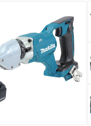 Makita DJS 200 M1 Cisaille à tôle sans fil 18 V 2,0 mm Brushless + 1x batterie 4,0 Ah - sans chargeur