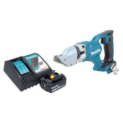 Makita DJS 200 RM1 Akku Blechschere 18 V 2,0 mm Brushless + 1x Akku 4,0 Ah + Ladegerät