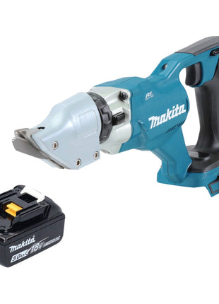 Makita DJS 200 T1 Akku Blechschere 18 V 2,0 mm Brushless + 1x Akku 5,0 Ah - ohne Ladegerät