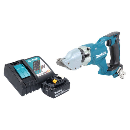 Makita DJS 200 RG1 Akku Blechschere 18 V 2,0 mm Brushless + 1x Akku 6,0 Ah + Ladegerät