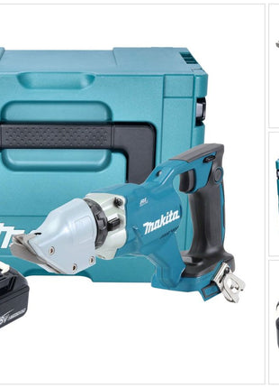 Makita DJS 200 M1J Akku Blechschere 18 V 2,0 mm Brushless + 1x Akku 4,0 Ah + Makpac - ohne Ladegerät