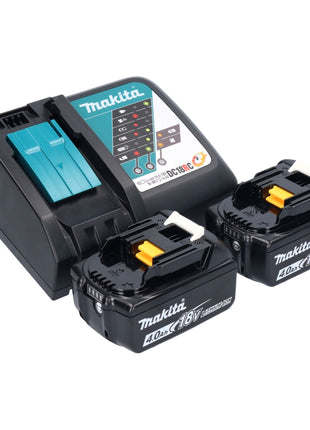 Makita DJS 200 RMJ batterie cisailles à tôle 18 V 2,0 mm brushless + 2x batteries 4,0 Ah + chargeur + Makpac