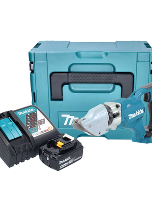 Makita DJS 200 RG1J Akku Blechschere 18 V 2,0 mm Brushless + 1x Akku 6,0 Ah + Ladegerät + Makpac