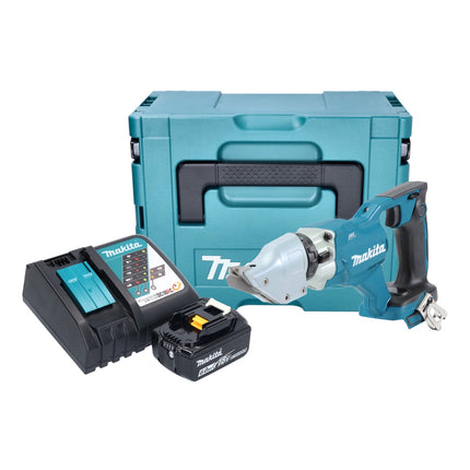 Makita DJS 200 RG1J Akku Blechschere 18 V 2,0 mm Brushless + 1x Akku 6,0 Ah + Ladegerät + Makpac