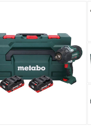 Metabo SSW 18 LTX 1450 BL akumulatorowy klucz udarowy 18 V 1450 Nm bezszczotkowy + 2x akumulator 4,0 Ah + ładowarka + metaBOX