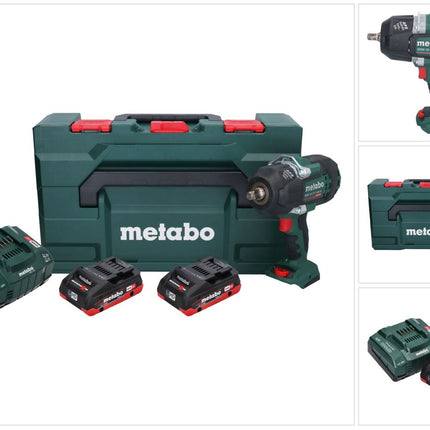 Metabo SSW 18 LTX 1450 BL Akku Schlagschrauber 18 V 1450 Nm Brushless + 2x Akku 4,0 Ah + Ladegerät + metaBOX