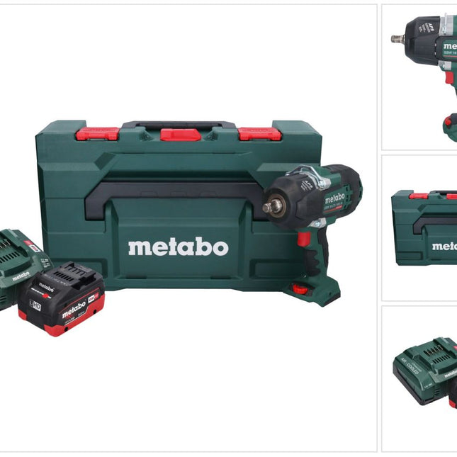 Metabo SSW 18 LTX 1450 BL Akku Schlagschrauber 18 V 1450 Nm Brushless + 1x Akku 8,0 Ah + Ladegerät + metaBOX