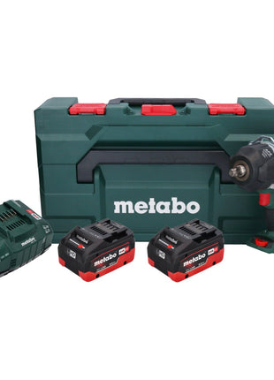 Metabo SSW 18 LTX 1450 BL Visseuse à choc sans fil 18 V 1450 Nm ( 602401810 ) Brushless + 2x batterie 8,0 Ah + chargeur + metaBOX