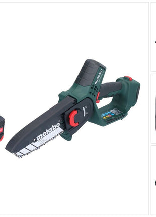 Sierra para madera a batería Metabo MS 18 LTX 15 18 V 15 cm 5 m/s + 1x batería 4,0 Ah - sin cargador