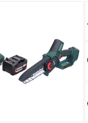 Metabo MS 18 LTX 15 sierra para madera a batería 18 V 15 cm 5 m/s + 1x batería 4,0 Ah + cargador