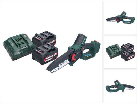 Metabo MS 18 LTX 15 sierra para madera a batería 18 V 15 cm 5 m/s + 2x batería 4,0 Ah + cargador