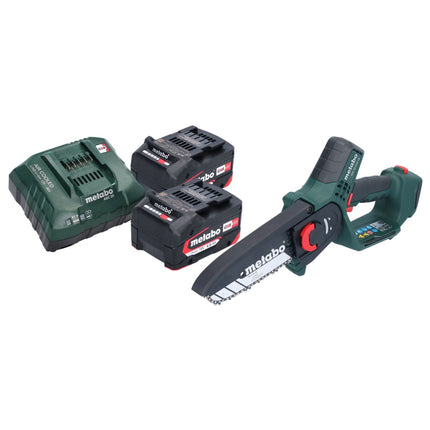 Metabo MS 18 LTX 15 Akku Gehoelzsaege 18 V 15 cm 5 m s 2x Akku 4 0 Ah Ladegeraet 1 - toolbrothers