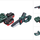 Metabo MS 18 LTX 15 Akku Gehölzsäge 18 V 15 cm 5 m/s + 2x Akku 5,5 Ah + Ladegerät