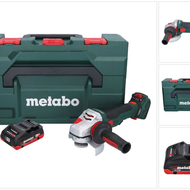 Metabo WVB 18 LTX BL 15-125 Quick Akku Winkelschleifer 18 V 125 mm Brushless + 1x Akku 4,0 Ah + metaBOX - ohne Ladegerät