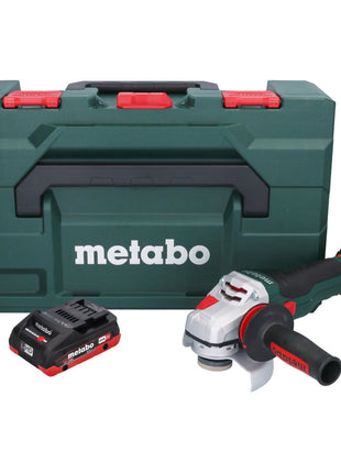 Metabo WVB 18 LTX BL 15-125 Quick Akku Winkelschleifer 18 V 125 mm Brushless + 1x Akku 4,0 Ah + metaBOX - ohne Ladegerät