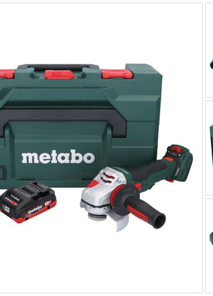 Metabo WVB 18 LTX BL 15-125 Quick Akku Winkelschleifer 18 V 125 mm Brushless + 1x Akku 4,0 Ah + Ladegerät + metaBOX