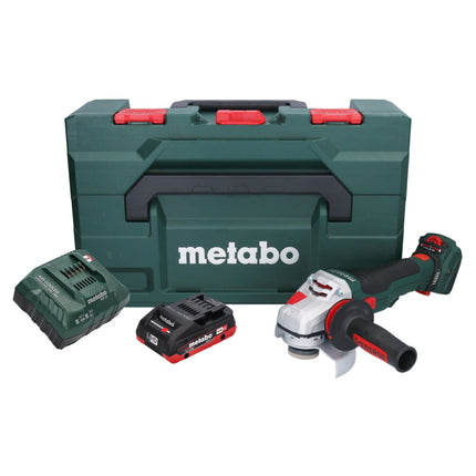 Metabo WVB 18 LTX BL 15-125 Quick Akku Winkelschleifer 18 V 125 mm Brushless + 1x Akku 4,0 Ah + Ladegerät + metaBOX