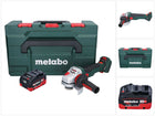 Metabo WVB 18 LTX BL 15-125 Quick Akku Winkelschleifer 18 V 125 mm Brushless + 1x Akku 5,5 Ah + metaBOX - ohne Ladegerät