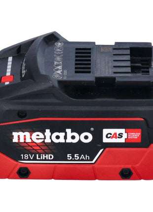 Metabo WVB 18 LTX BL 15-125 Amoladora angular de batería Quick 18 V 125 mm sin escobillas + 1x batería 5,5 Ah + metaBOX - sin cargador