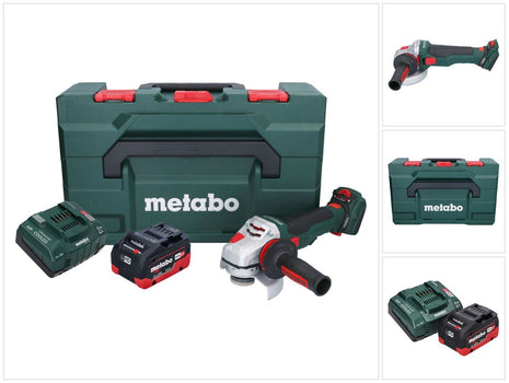 Metabo WVB 18 LTX BL 15-125 Szybka akumulatorowa szlifierka kątowa 18 V 125 mm bezszczotkowa + 1x akumulator 5,5 Ah + ładowarka + metaBOX