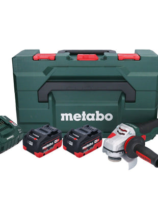 Metabo WVB 18 LTX BL 15-125 Quick Akku Winkelschleifer 18 V 125 mm ( 601731660 ) Brushless + 2x Akku 5,5 Ah + Ladegerät + metaBOX