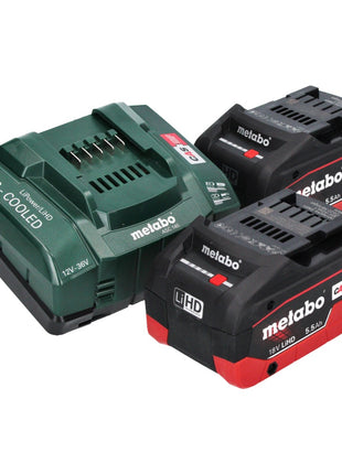 Metabo WVB 18 LTX BL 15-125 Amoladora angular de batería Quick 18 V 125 mm (601731660) sin escobillas + 2x batería 5,5 Ah + cargador + metaBOX