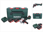 Metabo WVB 18 LTX BL 15-125 Quick Akku Winkelschleifer 18 V 125 mm Brushless + 2x Akku 8,0 Ah + Ladegerät + metaBOX