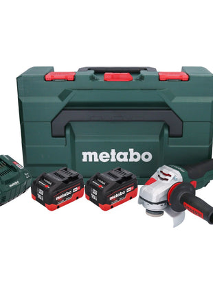 Metabo WVB 18 LTX BL 15-125 Quick Akku Winkelschleifer 18 V 125 mm Brushless + 2x Akku 10,0 Ah + Ladegerät + metaBOX