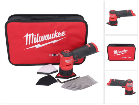 Milwaukee Milwaukee M12 FDSS-0B Ponceuse delta sans fil 12 V 88,8 x 63,5 mm Solo ( 4933479680 ) - sans batterie, sans chargeur de batterie