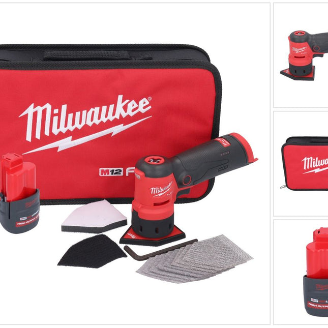 Milwaukee M12 FDSS-251B Akku Punktschleifer 12 V 88,8 x 63,5 mm + 1x Akku 2,5 Ah - ohne Ladegerät