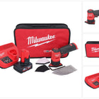 Milwaukee M12 FDSS-601B Akku Punktschleifer 12 V 88,8 x 63,5 mm + 1x Akku 6,0 Ah + Ladegerät