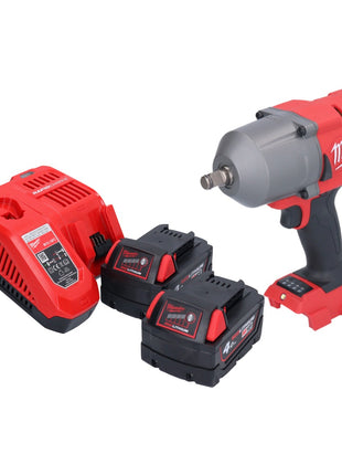 Llave de impacto a batería Milwaukee M18 FHIWF12-402 18 V 1356 Nm 1/2" sin escobillas + 2x baterías 4,0 Ah + cargador