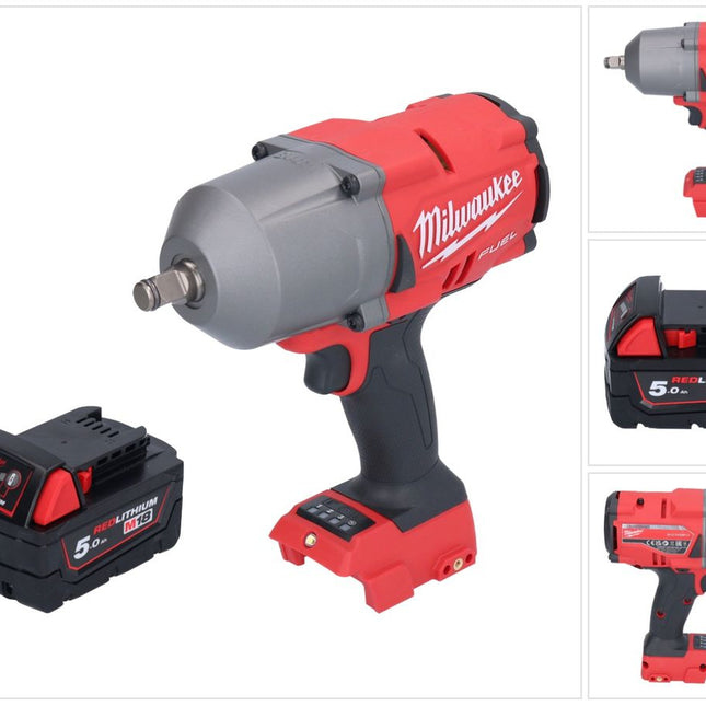 Milwaukee M18 FHIWF12-501 Akku Schlagschrauber 18 V 1356 Nm 1/2" Brushless + 1x Akku 5,0 Ah - ohne Ladegerät