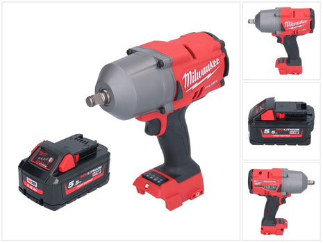 Clé à chocs sans fil Milwaukee M18 FHIWF12-551 18 V 1356 Nm 1/2" brushless + 1x batterie 5,5 Ah - sans chargeur