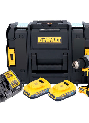 Perceuse-visseuse sans fil DeWalt DCD 800 E2T 18 V 90 Nm sans balais + 2x batteries 1,7 Ah + chargeur + TSTAK