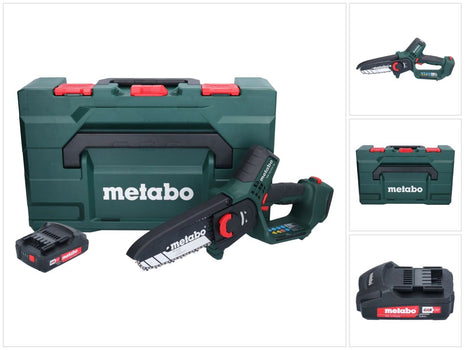 Sierra para madera a batería Metabo MS 18 LTX 15 18 V 15 cm 5 m/s + 1x batería 2,0 Ah + metaBOX - sin cargador