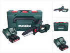 Metabo MS 18 LTX 15 Akku Gehölzsäge 18 V 15 cm 5 m/s + 1x Akku 2,0 Ah + Ladegerät + metaBOX