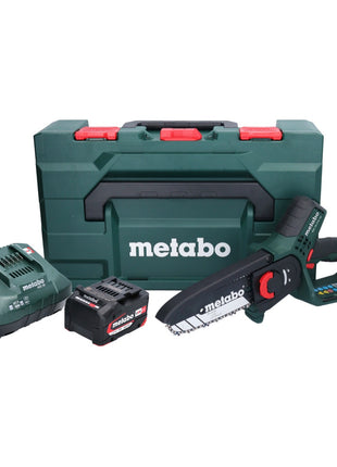 Metabo MS 18 LTX 15 sierra para madera a batería 18 V 15 cm 5 m/s + 1x batería 4,0 Ah + cargador + metaBOX